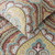 Wannatoo Comforter Cotton Bedding Set With Shams, Brown Damask, King
