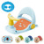Sunisery Baby Bath Seat Suction Chair Anti-slip Round Edge Safe Arm Back Rest Easy Install Removal Bathtub Chair