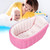 Ibaste New Style Portable Bathtub Inflatable Children Bath Tub Bottom Cushion Keep Warm Folding With Air Pump Babies Bathroom Use