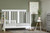 South Shore Coastal Baby Crib With Toddler Rail, White