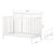 South Shore Coastal Baby Crib With Toddler Rail, White