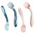 Hemoton 2 Sets Flexible Spoons And Forks Baby Training Utensils Self Feeding Cutlery