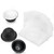 Rtr 3pcs Vertuo Coffee Capsule Shell, Reusable Pods Capsules With 60pcs Disposable Aluminum Foil Lid Vertuo Capsule For Vertuoline Refill Vertuoline Pod Fits For Nespresso Vertuo, Black