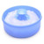 Baby Infant After-bath Body Powder Case Fluffy Talcum Powder Puff Container Box (blue)