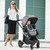 Costway 2 In 1 Folding Aluminum Baby Stroller Buggy Newborn Travel Pushchair Gray