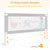 Infans 69" Bed Rails For Toddlers Vertical Lifting Baby Bedrail Guard With Lock Grey