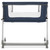 Dream On Me Waves Bassinet And Bedside Sleeper And Playard , Compact Portable And Travel Friendly , Grows With Baby, Blue