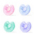 Baby Pacifier Newborn Soft Silicone Bpa Free Pacifiers, 0-3m, 4 Pack