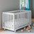 Storkcraft Beckett 3 In 1 Convertible Baby Crib, White