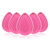 Pinkiou 5 Pcs Silicone Makeup Sponge Washable Pink Silicone Makeup Applicator Makeup Sponges Foundation Applicator Super Soft Latex Free