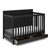 Graco Hadley 5-in-1 Convertible Baby Crib With Drawer Black