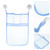 Hemoton Bathroom Caddy Bag Shower Organizer Hanging Mesh Bag Kids Toy Organizer