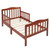 Morefun-toddler Bed Wooden Baby Toddler Bed Children Bedroom Furniture Wwood Kids Bed W/double Safety Guardrail Toddler Bed