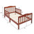 Morefun-toddler Bed Wooden Baby Toddler Bed Children Bedroom Furniture Wwood Kids Bed W/double Safety Guardrail Toddler Bed
