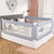 Novashion Bed Rails For Toddlers, New Upgraded Extra Long Bed Guardrail For Kids Great Fit For Twin, Double, Full-size Queen & King Mattress