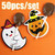 Cheers.us 50pcs Pumpkin Ghost Lollipop Cards Cute Halloween Lollipop Card Holder Diy Candy Sweets Holders Lollipop Cards Decoration For Children Toddler Kids
