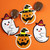 Cheers.us 50pcs Pumpkin Ghost Lollipop Cards Cute Halloween Lollipop Card Holder Diy Candy Sweets Holders Lollipop Cards Decoration For Children Toddler Kids