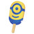 Popsicle Ice Pop Minions, Strawberry Banana And Blue Raspberry, Colors And Flavors From Natural Sources 20.28 Oz 6 Count