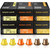 Rosso Coffee Pods Nespresso Original Machine, Flavored Gourmet Espresso Capsules 60 Pack Vanilla, Caramel And Creme Brulee