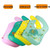 Fashion Lovely Waterproof Babys Bibs Silicone+plastic Bib Apron Baby Feeding Food Catcher