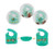 Fashion Lovely Waterproof Babys Bibs Silicone+plastic Bib Apron Baby Feeding Food Catcher