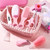Baby Grooming Kit, 8 In 1 Baby Hair Brush/nail Clipper/nose Cleaner/finger Toothbrush/nail Scissors/manicure Kit For Baby Care Keep Healthy And Clean Pink