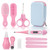 Baby Grooming Kit, 8 In 1 Baby Hair Brush/nail Clipper/nose Cleaner/finger Toothbrush/nail Scissors/manicure Kit For Baby Care Keep Healthy And Clean Pink