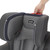 Evenflo Symphony Elite All-in-one Convertible Car Seat, Solid Print Gray