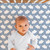 The Peanutshell Little Rhino Crib Bedding Set For Baby Boys, 3 Piece Nursery Set, Blue