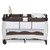 Topbuy Baby Crib Infant Bassinet Bed Folding With Carry Bag Coffee