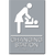 Changing Station Women Sign-gray / White (2 Units)