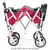 Creative Outdoor Products Push Pull Silver Series Plus Folding Wagon Stroller With Canopy-pink