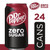 Dr Pepper Zero Sugar Soda, 12 Fl Oz Cans, 24 Pack