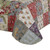 Eiger 3 Piece Fabric Queen Size Quilt Set With Jacobean Prints, Multicolor