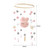 Lohuatrd Bed Bell Cartoon Rabbit Head Sturdy Frame Baby Crib Mobile Rattle Photography Prop