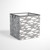 Bacati - Clouds In The City White/grey Storage Box Small