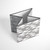 Bacati - Clouds In The City White/grey Storage Box Small