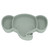 Baby Suction Plate, Safe Odorless Silicone Material Elephant Suction Plate Self Feeding Elephant Shape  For Home Green