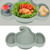 Baby Suction Plate, Safe Odorless Silicone Material Elephant Suction Plate Self Feeding Elephant Shape  For Home Green