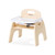 Foundations Easy Serve Low Toddler Feeding Chair With Tray, 9" Seat Height, Natural Wood