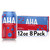 Aha Sparkling Water, Blueberry Pomegranate Flavored Water, Zero Calories, Sodium Free, No Sweeteners, 12 Fl Oz, 8 Pack