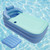 Oukaning Foldable Pvc Inflatable Bathtub Portable Adult Bathtub Blue Detachable Dryable