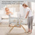 Comomy 3 In 1 Baby Bassinet For Infant, Portable Travel Rocking Bassinet Bedside Crib, Side To Side Manual Rocking Motion Bassinet, 0-8 Months