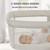 Comomy 3 In 1 Baby Bassinet For Infant, Portable Travel Rocking Bassinet Bedside Crib, Side To Side Manual Rocking Motion Bassinet, 0-8 Months