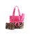 Quilted Diaper Bag 3-piece Set, Camo Hot Pink Trim By Quilted