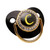Hitupon Black Baby Pacifier And Pacifier Clips Free Infant Pacifier Gold Letter Unique Name Initials Newborn Dummy Soother