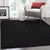 Safavieh Athens Shag Collection Sga119k Black Area Rug (6' X 9')