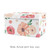 Watercolor Floral Peach Rose Storage Fabric Toy Box By Sweet Jojo Designs