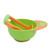 1111fourone Baby Grinding Bowl Manual Kids Feeding Bowl Vegetable Fruit Infant Food Masher Set, Orange Green