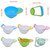 1111fourone Baby Grinding Bowl Manual Kids Feeding Bowl Vegetable Fruit Infant Food Masher Set, Orange Green